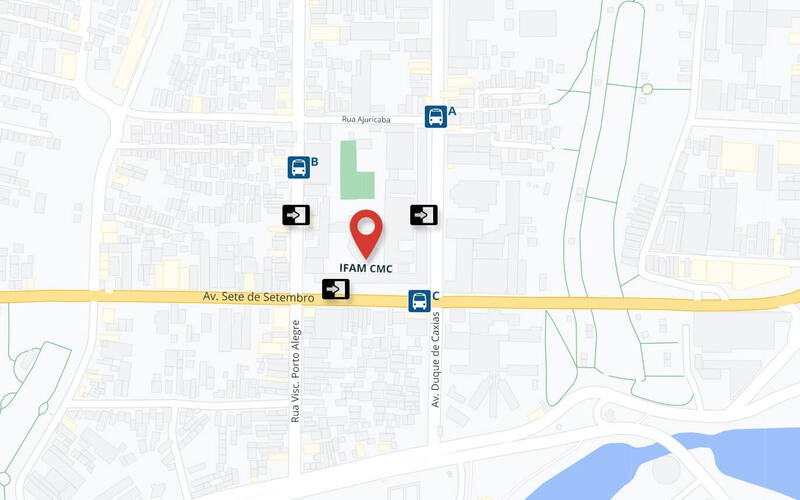 Mapa do IFAM CMC com Localização